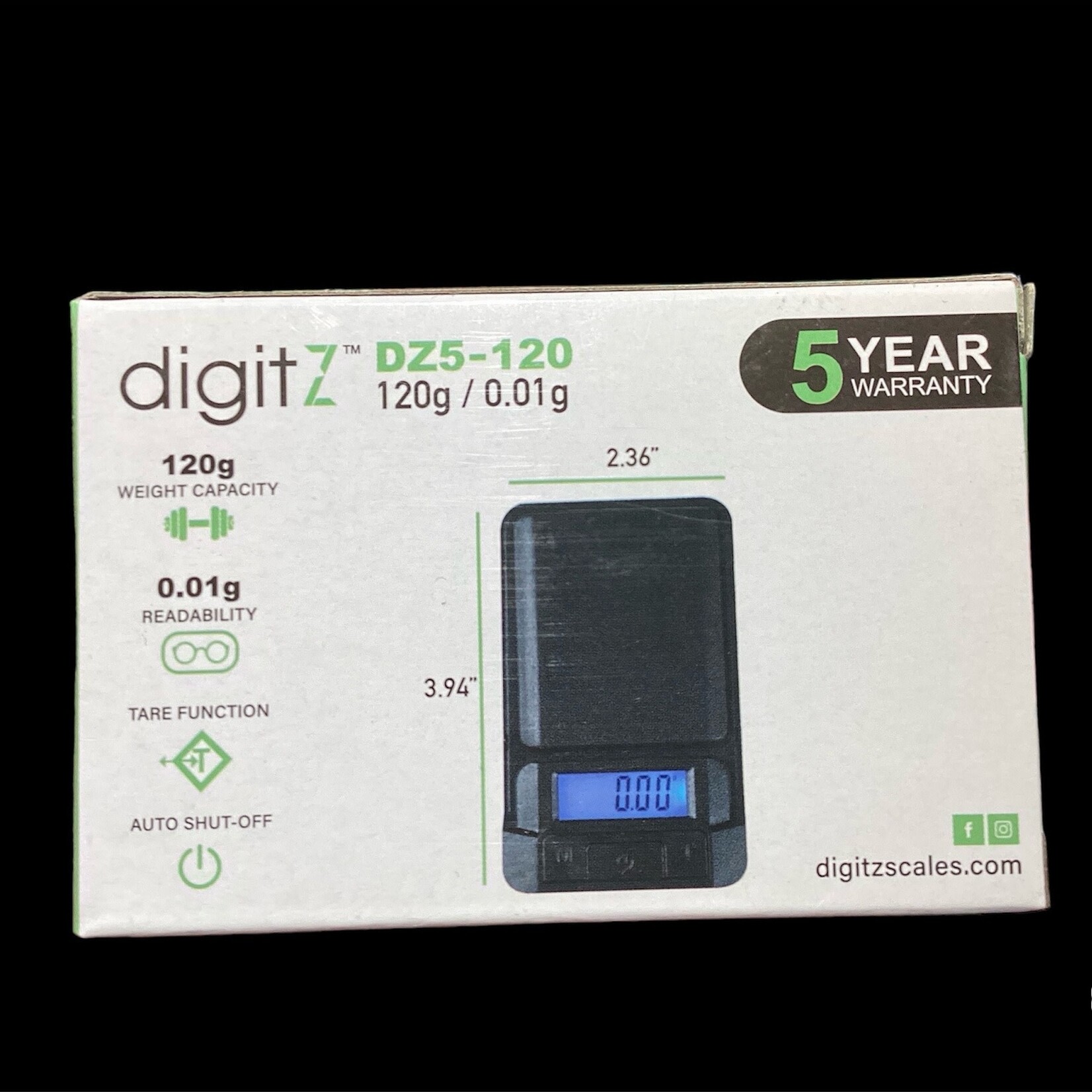 Select Distributors Digit Z DZ5-120 digital scale 120g/.01g