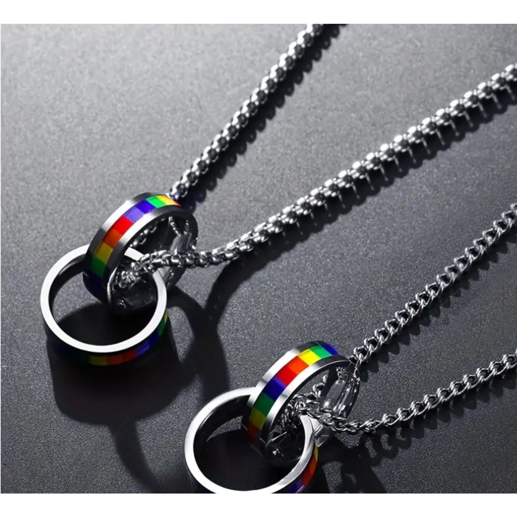 Silver Pride Ring Necklace