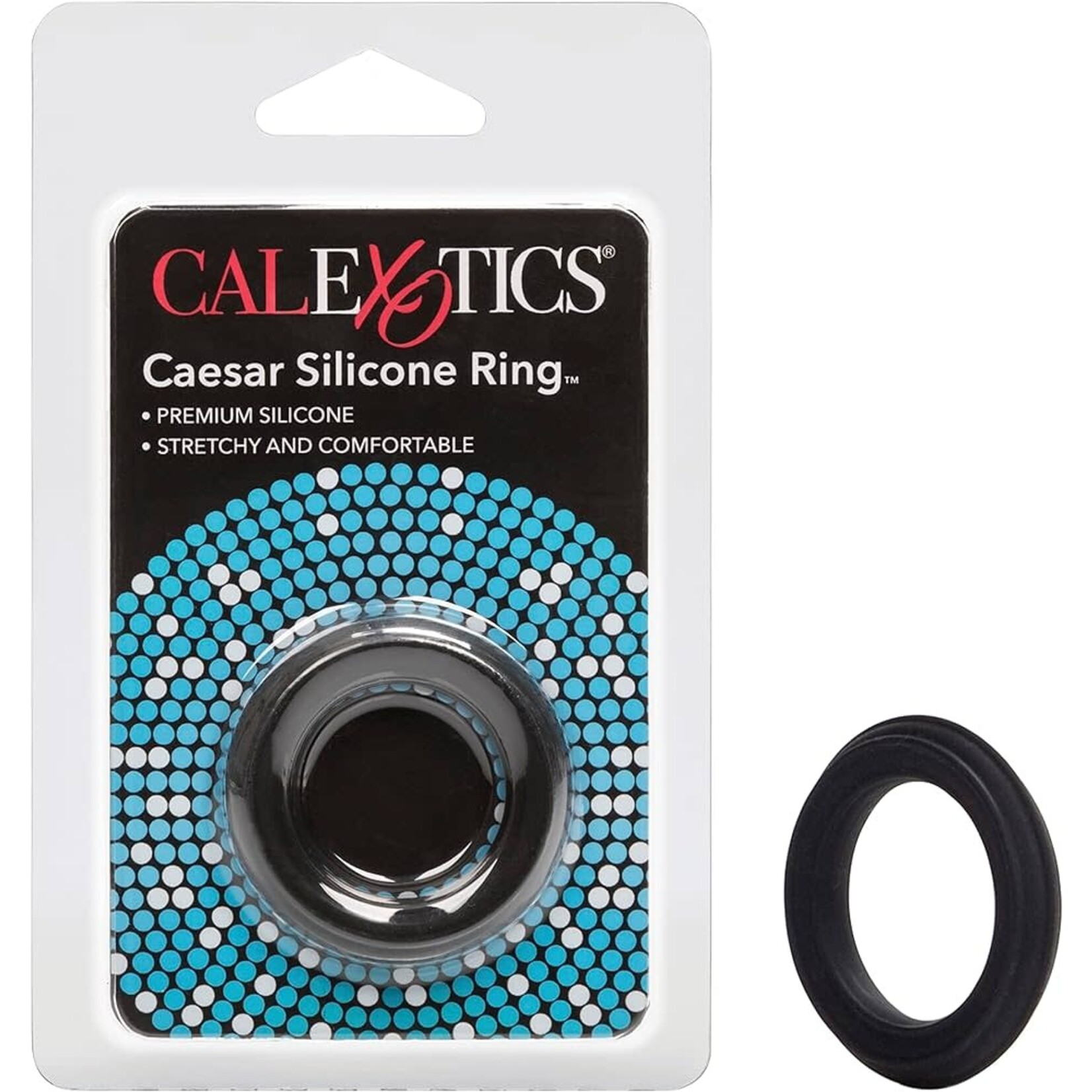 Calexotics Caesar Silicone Cock Ring - Black