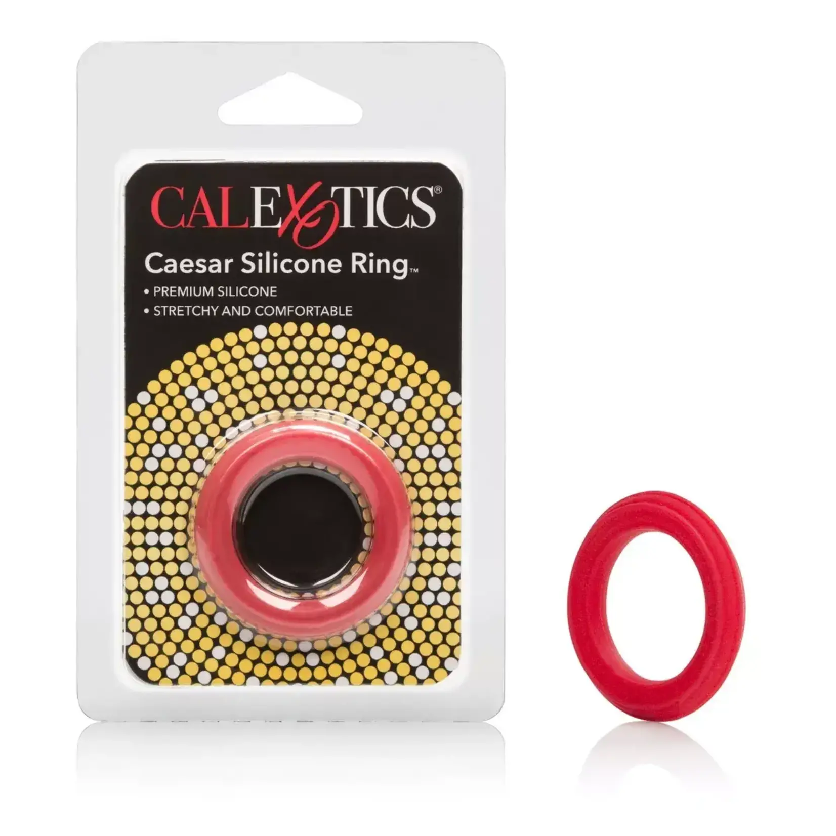 Calexotics Caesar Silicone Cock Ring - Red