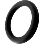 Calexotics Black Rubber Cock Ring - Large - Black