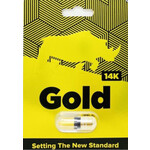 Rock Hard Pills 14K Gold Male Enhancer Supplement 1 ct