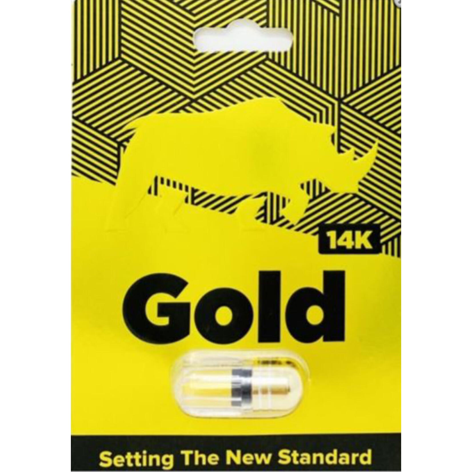 Rock Hard Pills 14K Gold Male Enhancer Supplement 1 ct