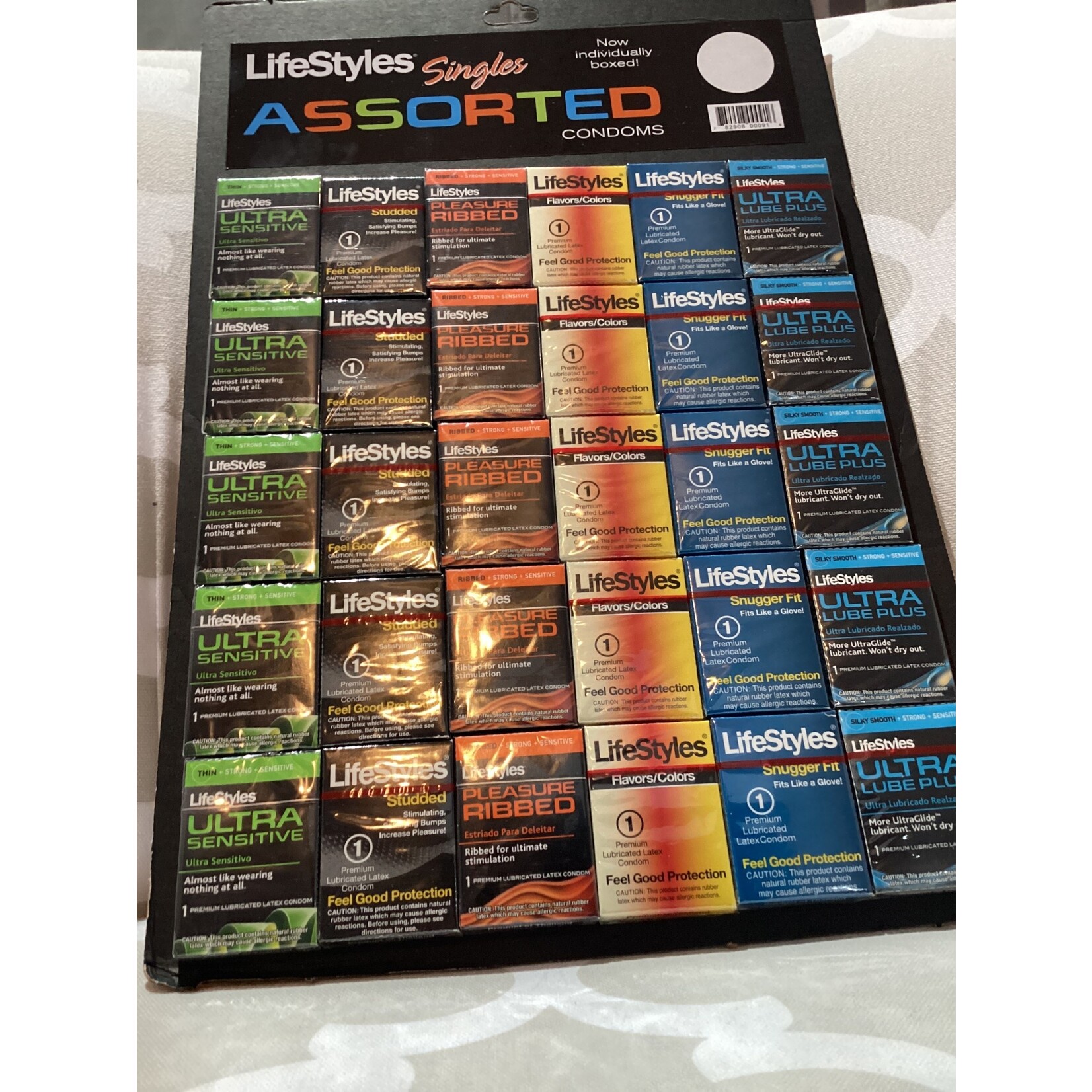Lifestyles assorted individually boxed condoms