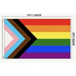 Progressive Pride Flag - 3’x5’