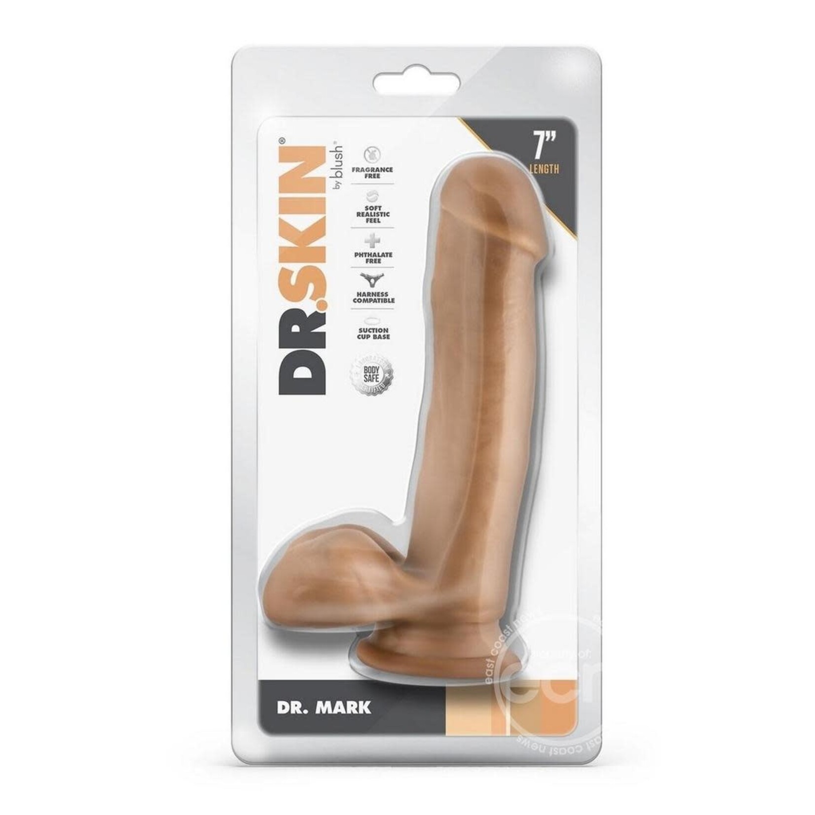 Blush Blush - Dr. Skin 7” Dildo “Dr. Mark” - Beige