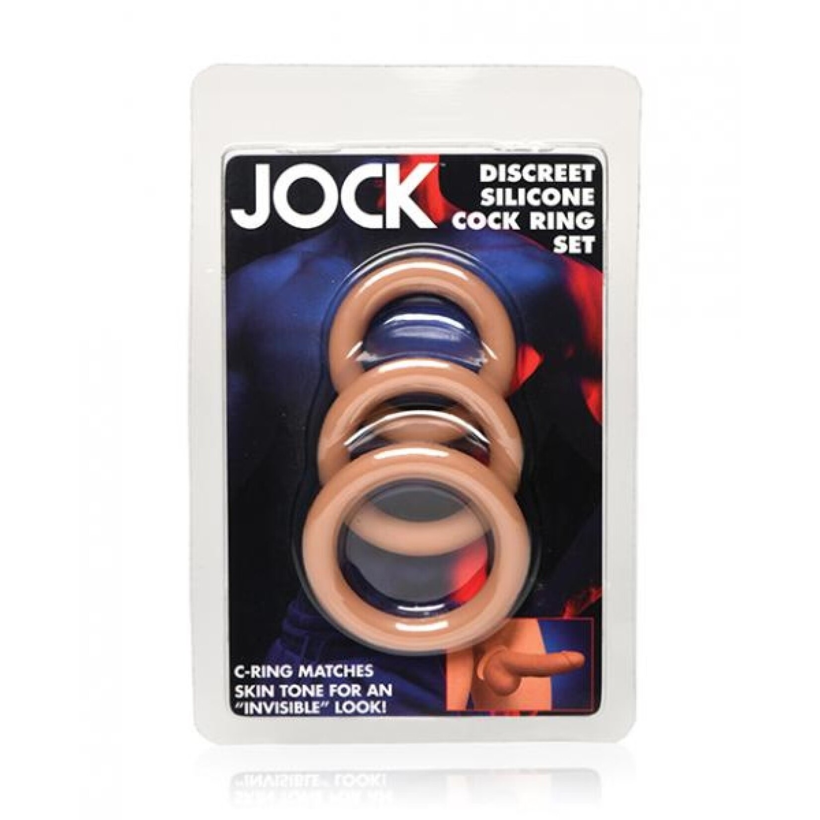 Jock Jock - Silicone Cockring 3pc Set - Light