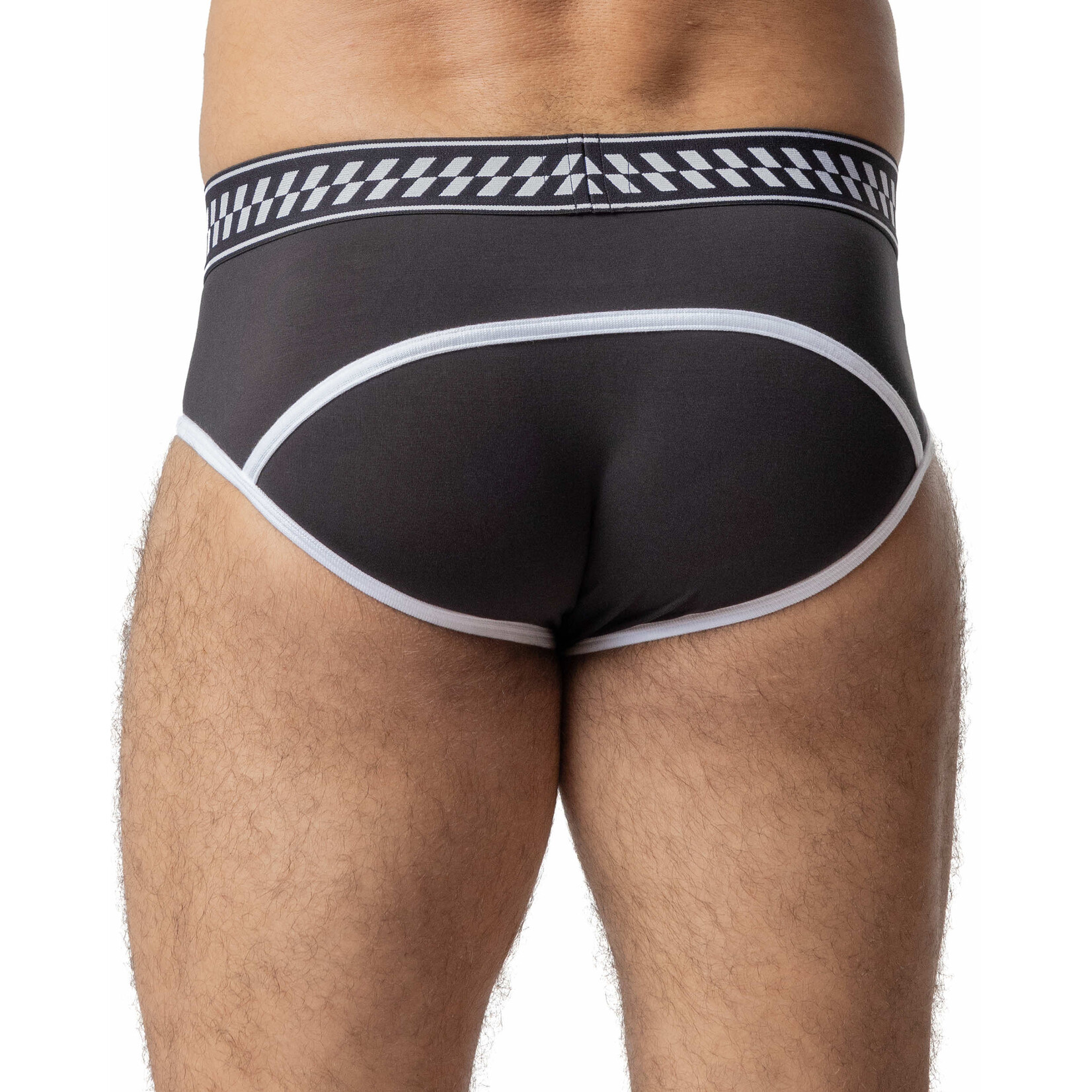 Nasty Pig Nasty Pig Chase U-Front Brief- Black/White