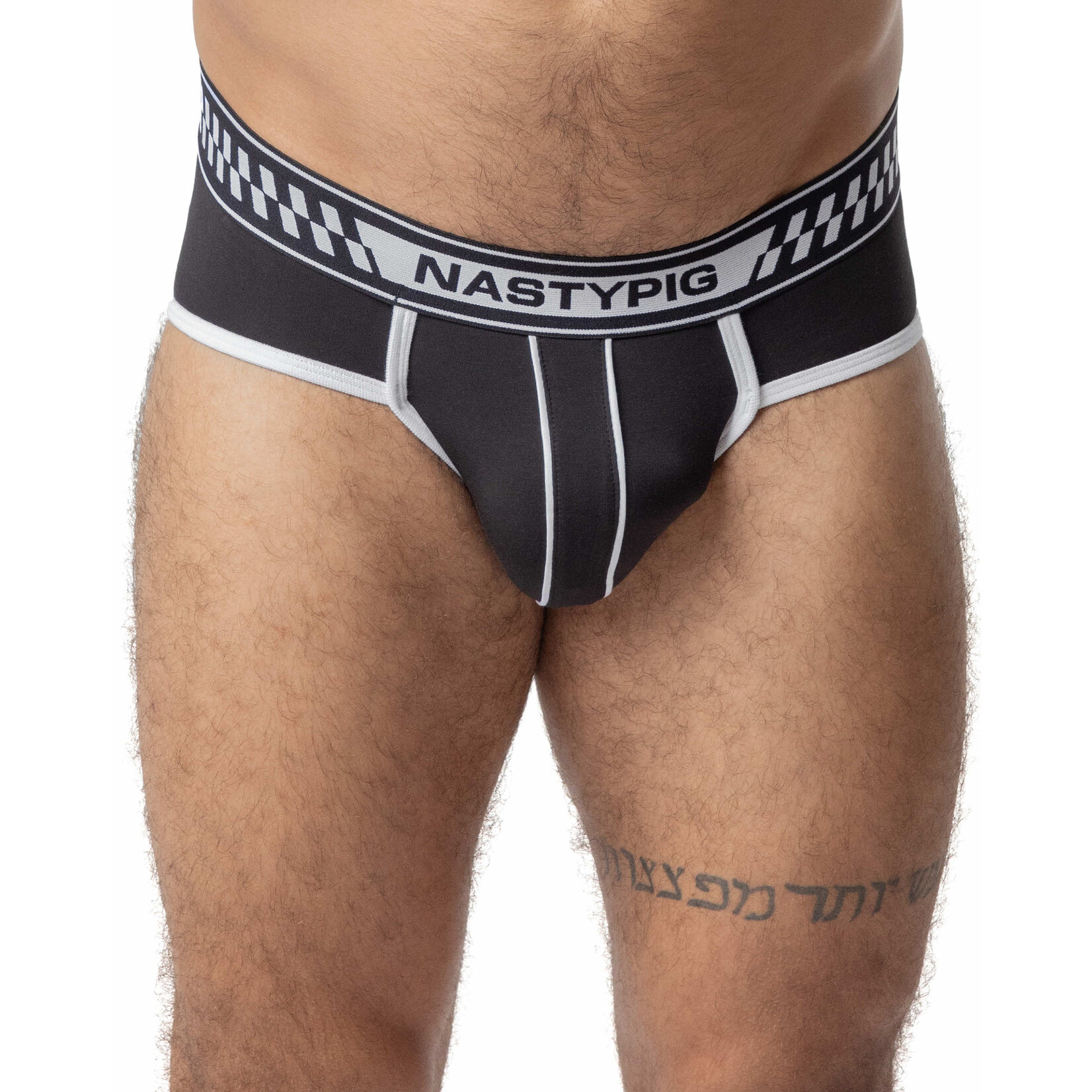 Nasty Pig Nasty Pig Chase U-Front Brief- Black/White