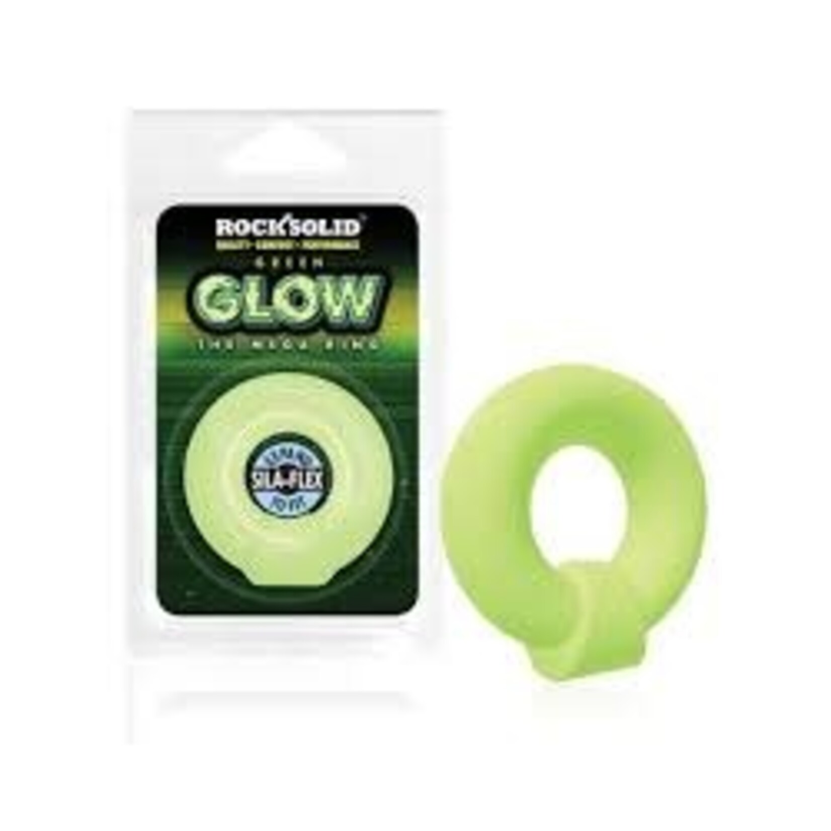 Rock Solid Rock Solid Glow in the Dark Mega Cock Ring - Green