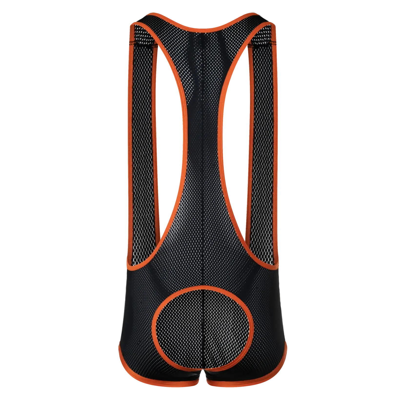 Gruff Pup Gruff Pup Mesh Pro Assless Singlet- Black/Orange