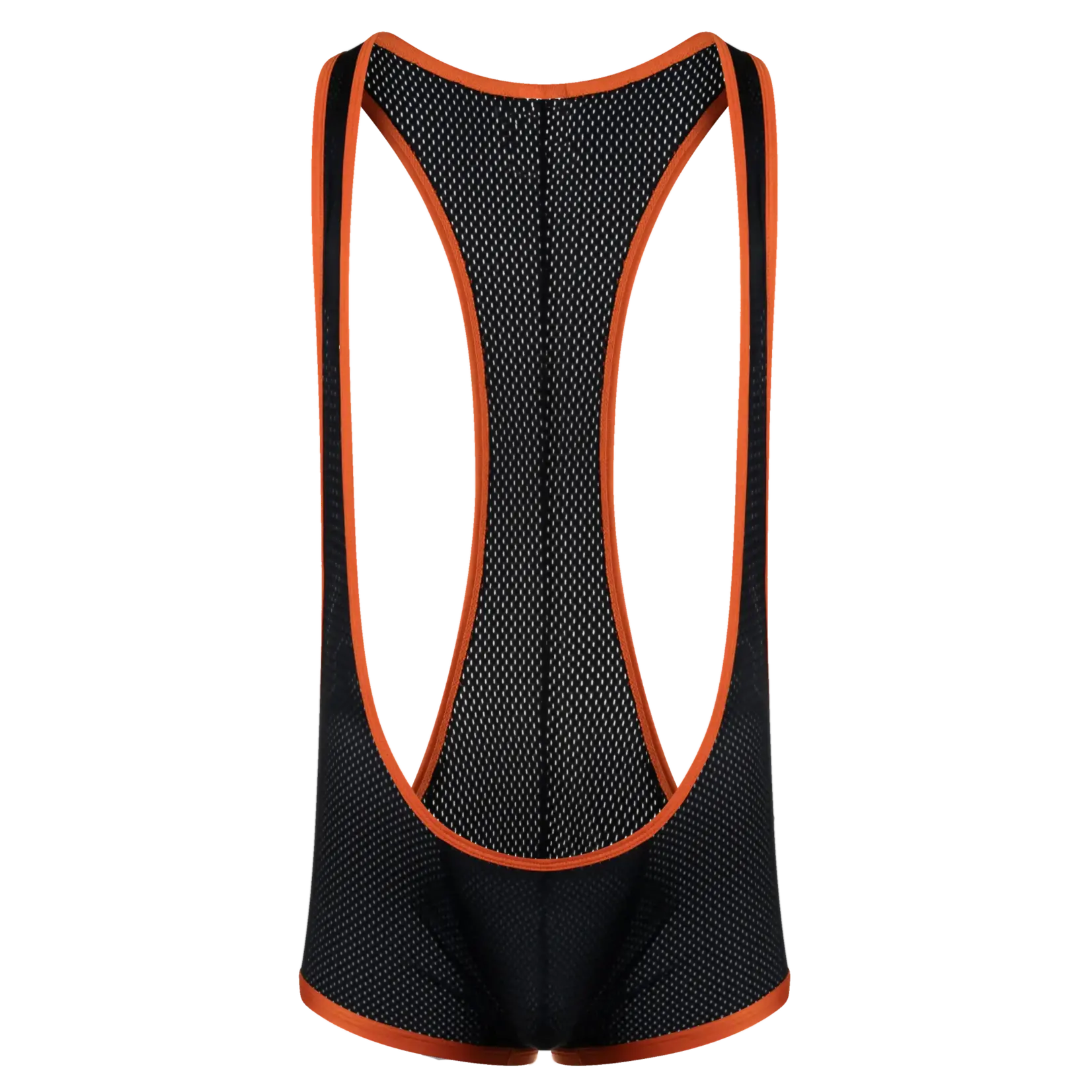 Gruff Pup Gruff Pup Mesh Pro Assless Singlet- Black/Orange
