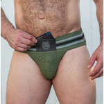 Gruff Pup GRUFF PUP - Pocket Jock - Army Green Small