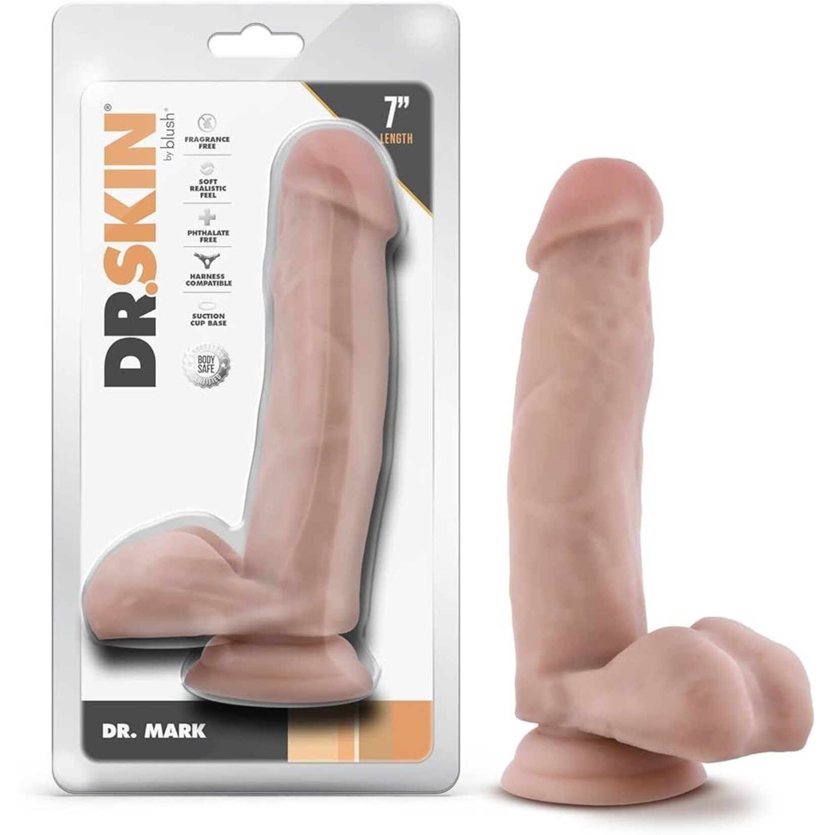 Dr. Skin Dr Skin - Dr Mark 7” Dildo - Tan
