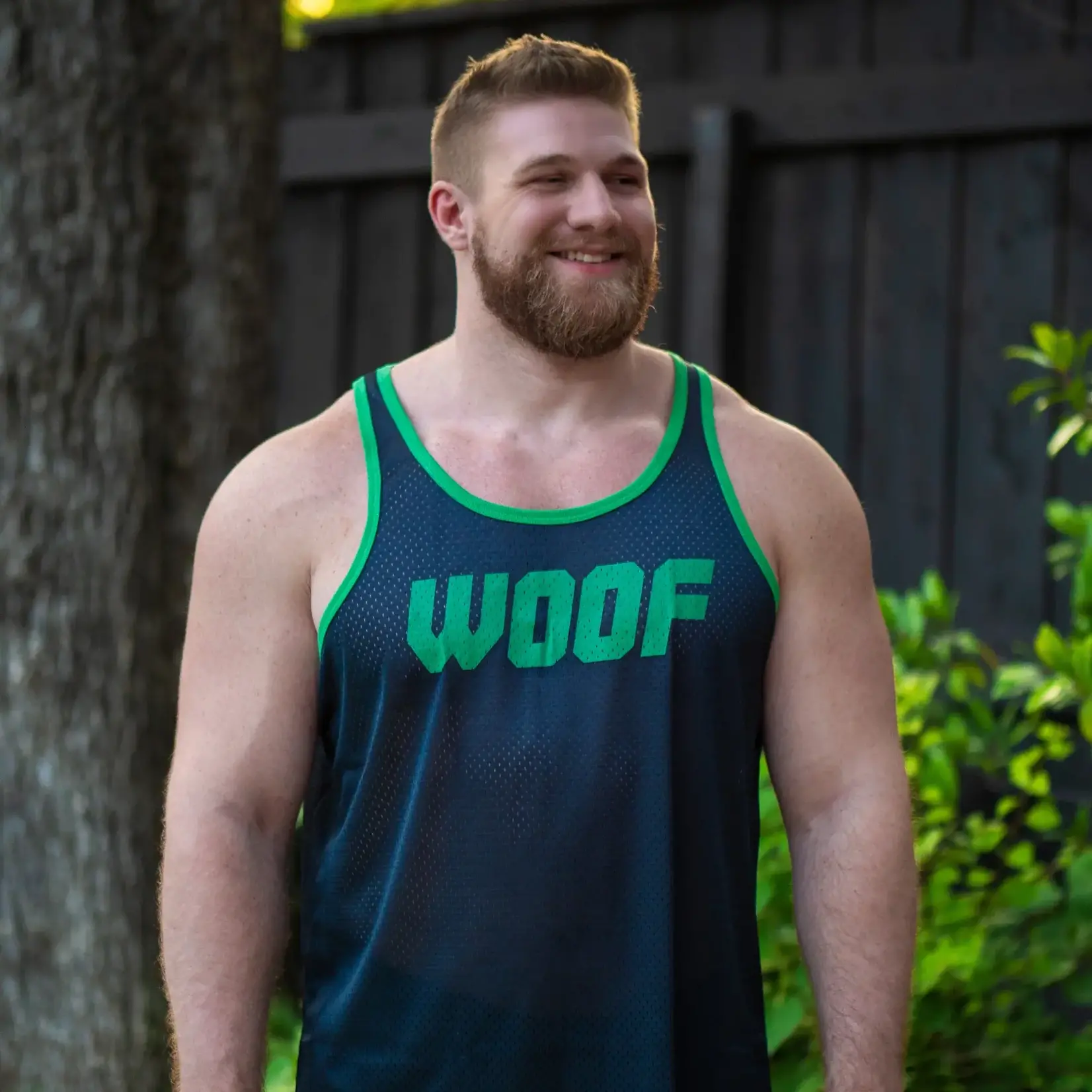 Gruff Pup Gruff Pup Air Tank :“Woof” - Navy