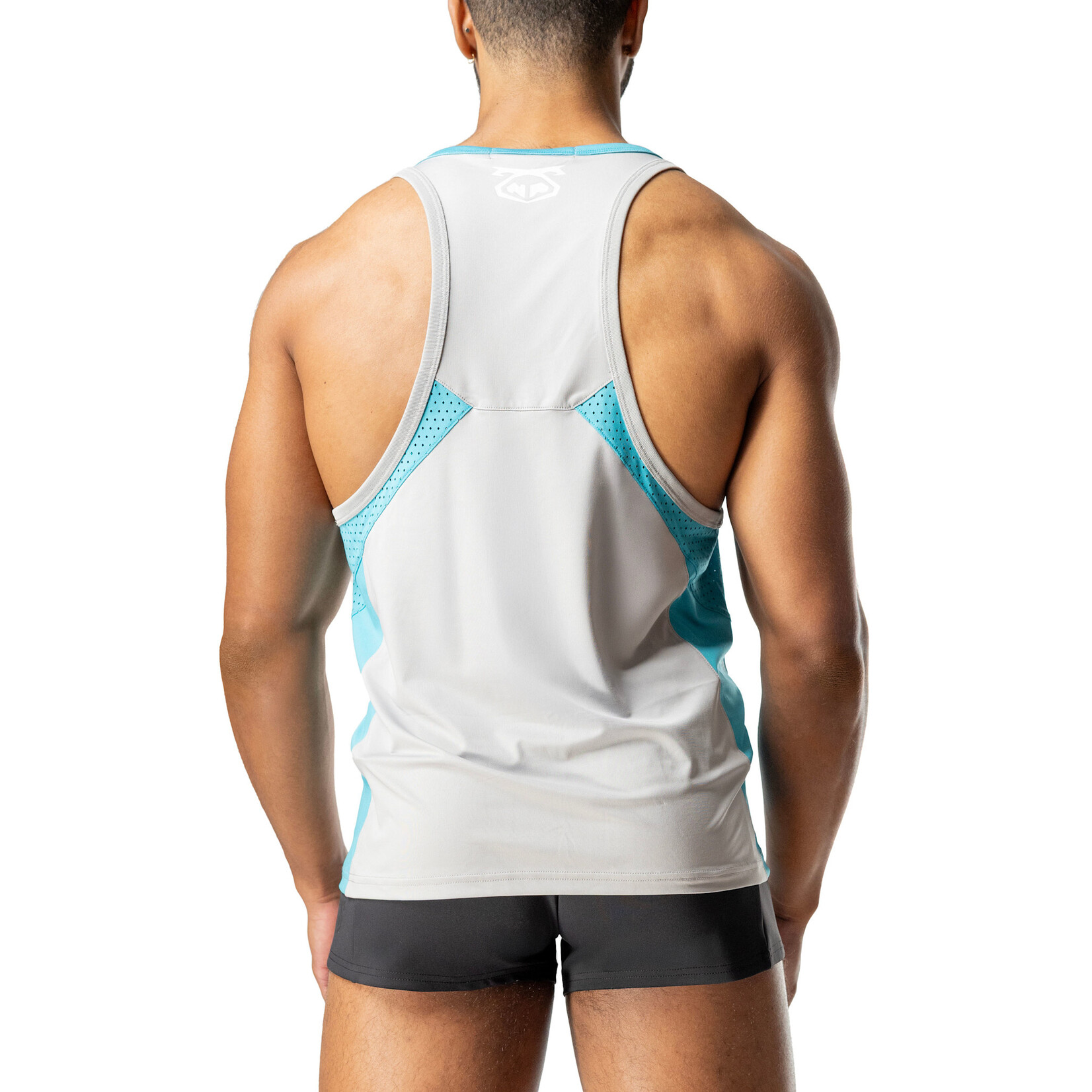 Nasty Pig Nasty Pig-  Agility Racerback Tank Top- Mirage Grey/Teal