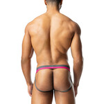 Nasty Pig Nasty Pig - Nitro Jockstrap- Magnet Grey/Miami Pink