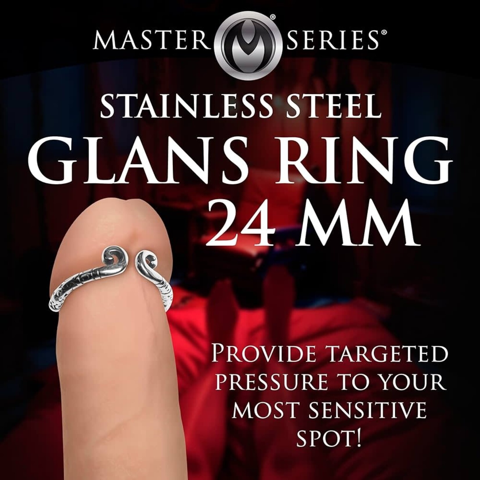 Master Series Master Series - Stainless Steel Glans Ring - 24mm