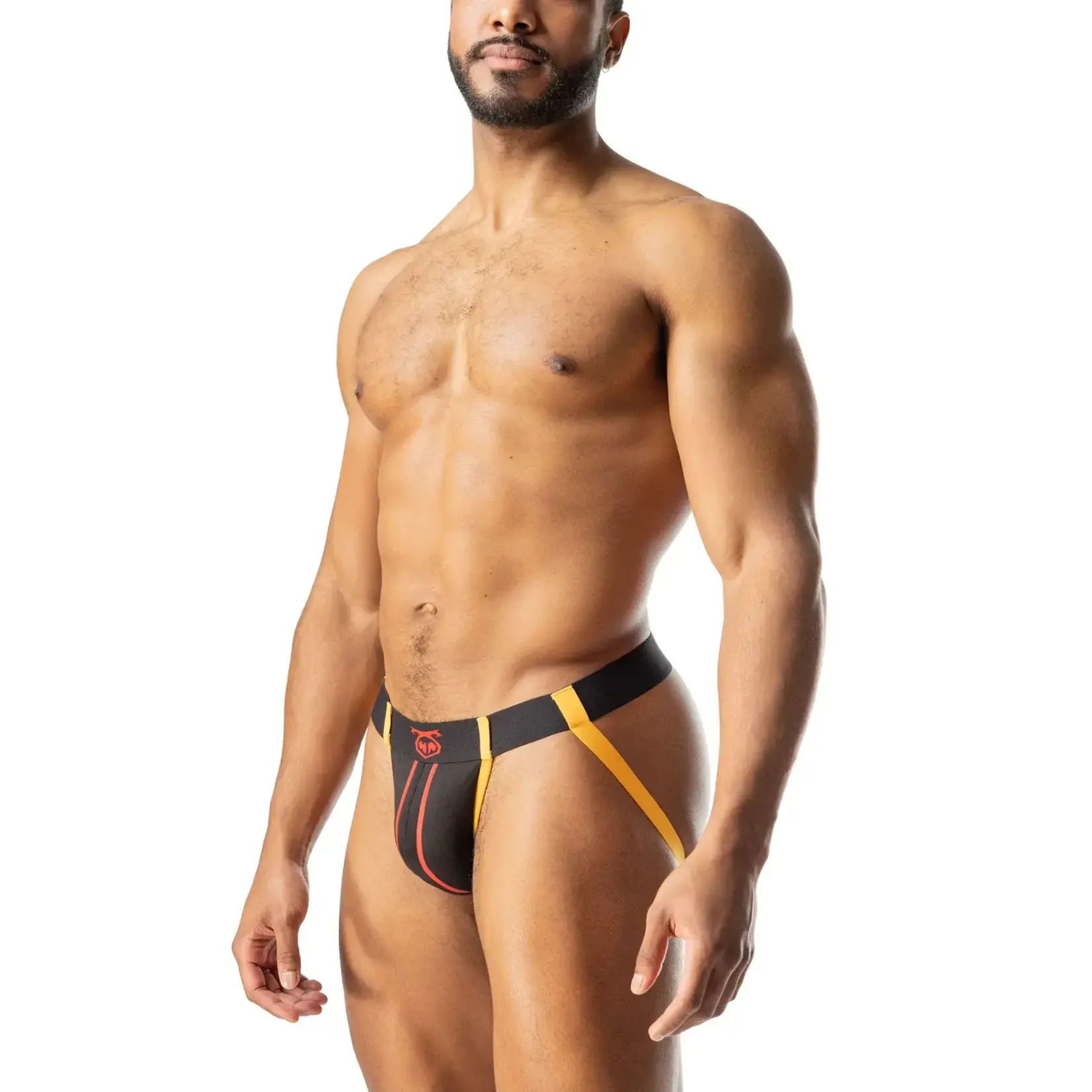 Nasty Pig Nasty Pig- Contender Jockstrap- Black/Red/Gold