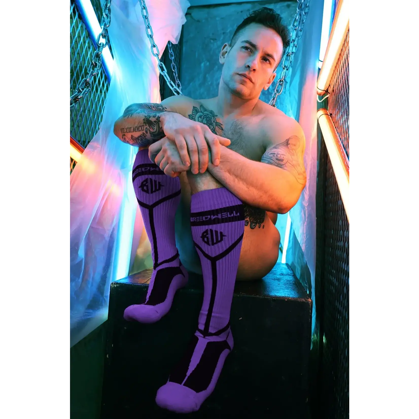 BreedWell Breedwell Hook up socks Purple OSFA