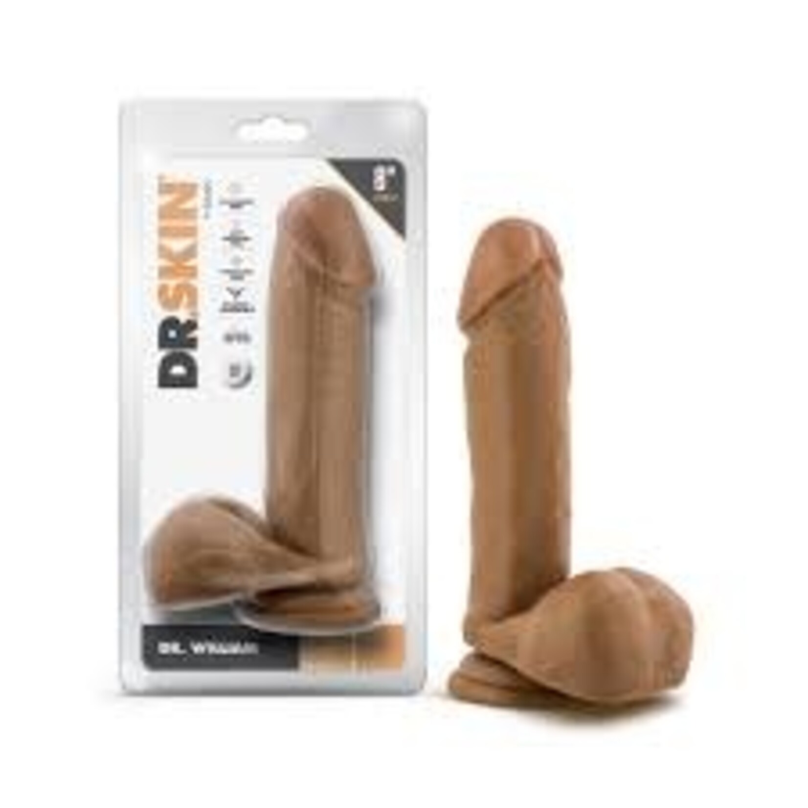 Blush Novelties Dr Skin 8” Dildo - Dr William Tan color