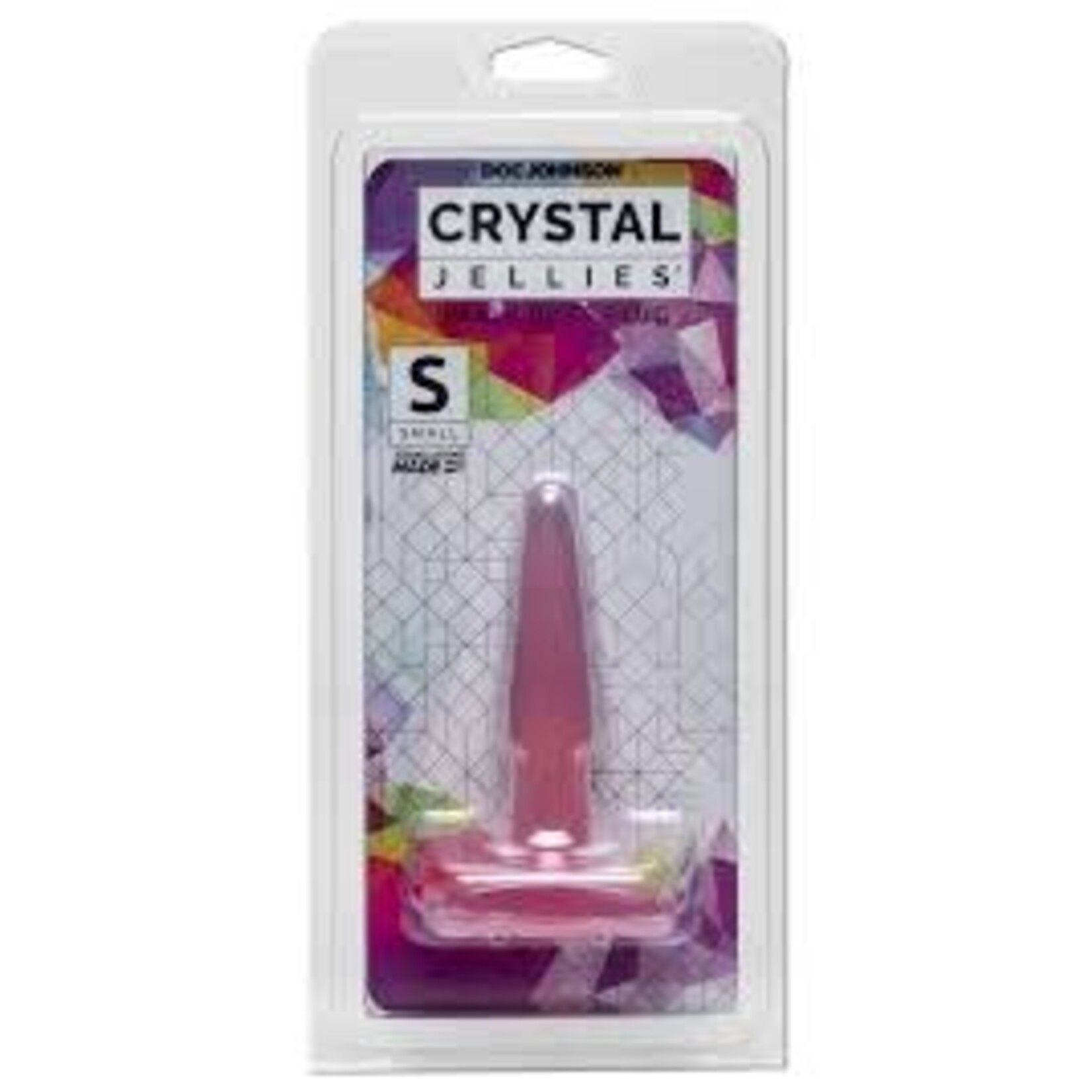 Doc Johnson Doc Johnson Crystal Jellies Butt Plug Small Pink