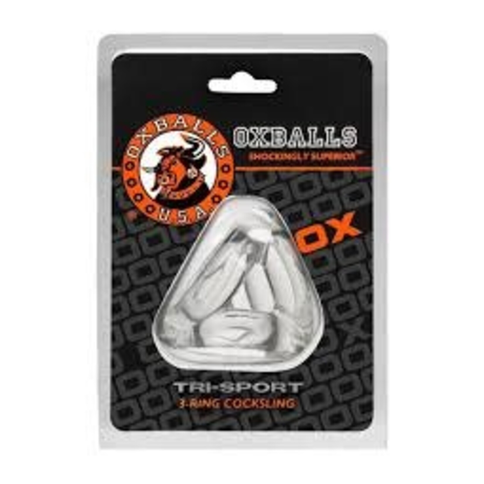 OxBalls OxBalls - Tri-Sport Cocksling - Clear