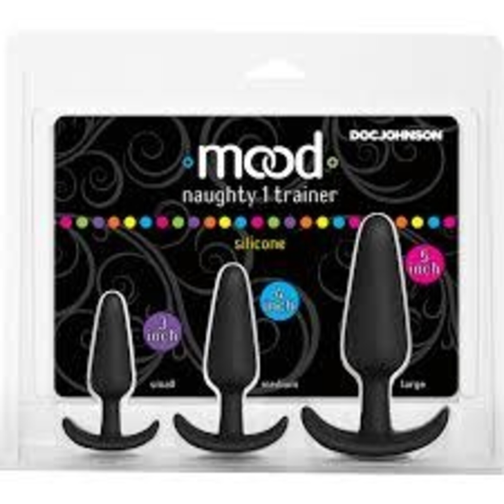 Doc Johnson Mood Naughty 1 Trainer 3 Pack Butt Plug