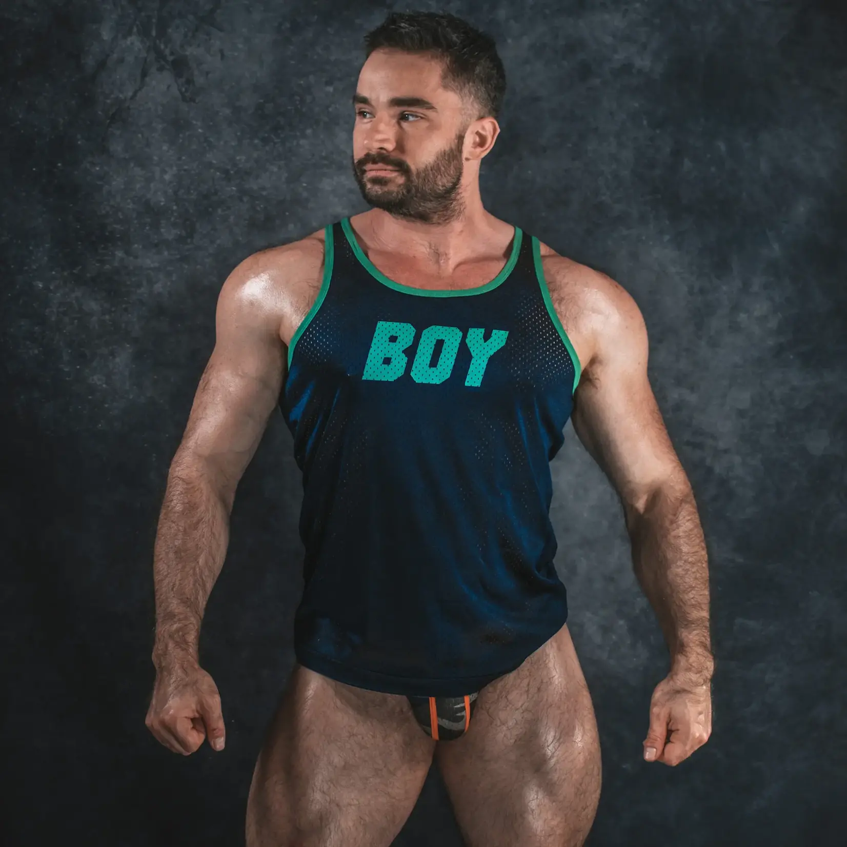Gruff Pup Gruff Pup Air Tank :“Boy”- Navy