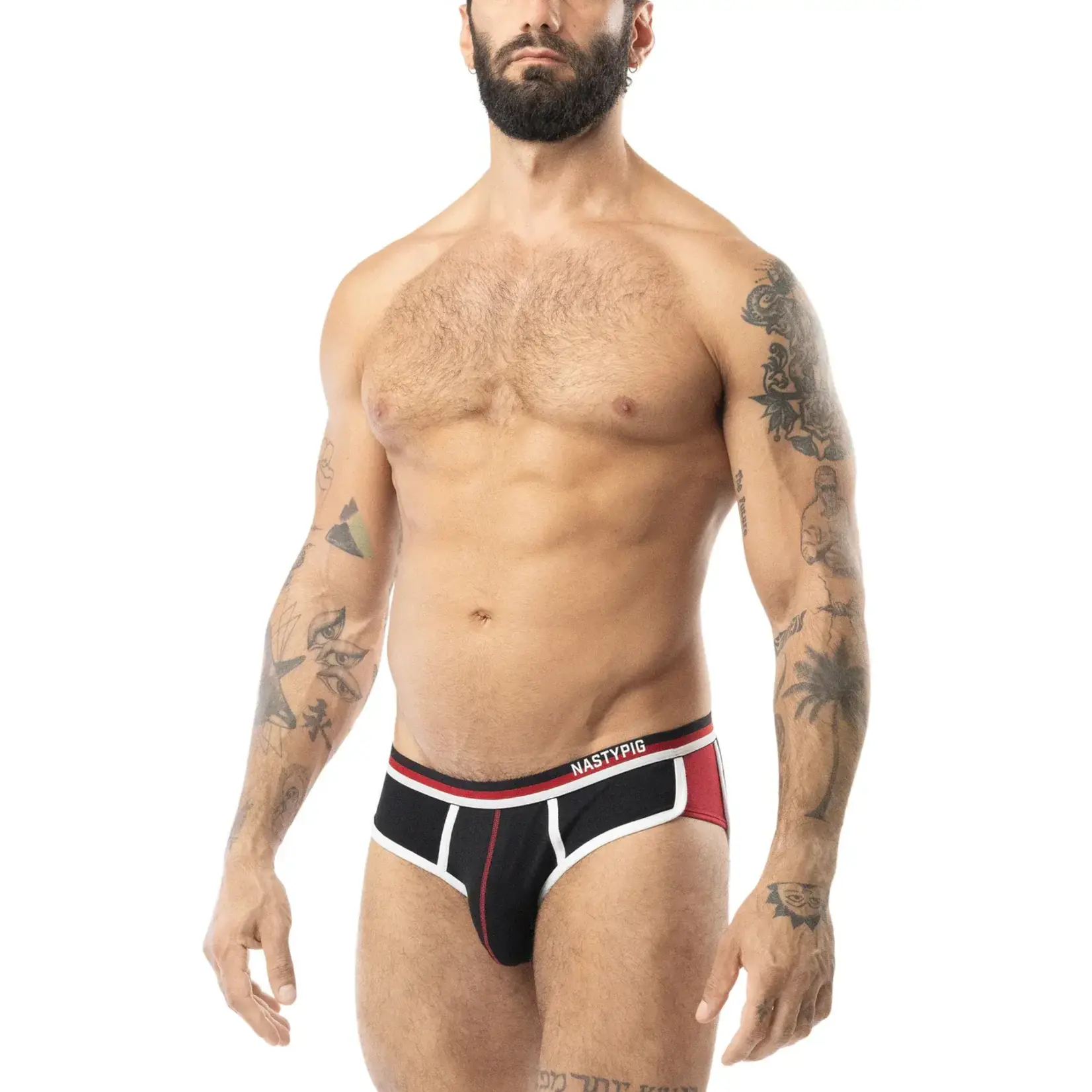 Nasty Pig Nasty Pig- Lift Club Classic Brief- Black/Red