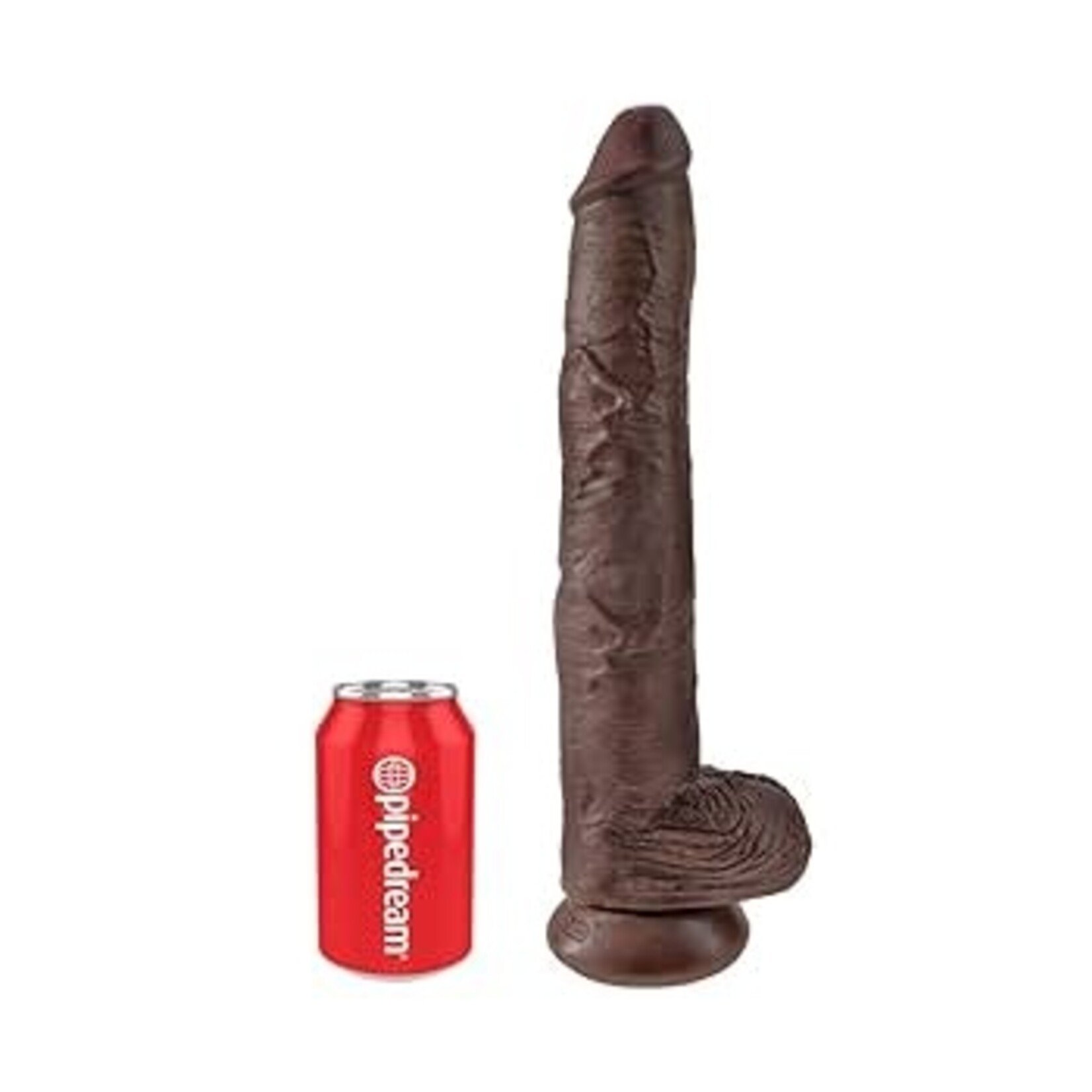Pipedream Products, Inc. King Cock - Realistic Dildo W/Balls, Brown - 14 Inch