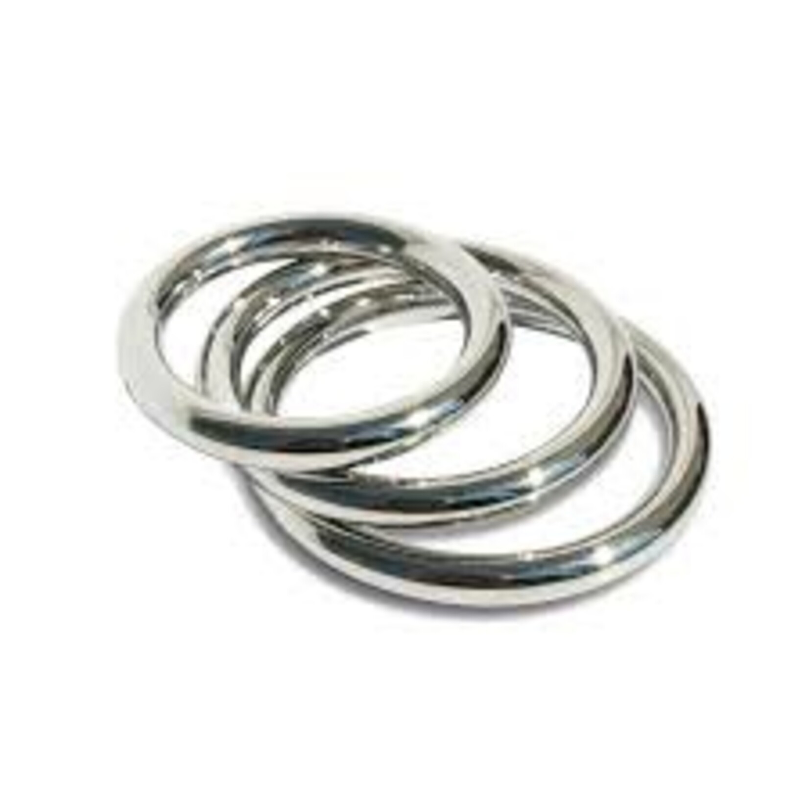 SportSheets Sportsheets 3 pack seamless Metal Cockring set 1.5”, 1.75”,  2”
