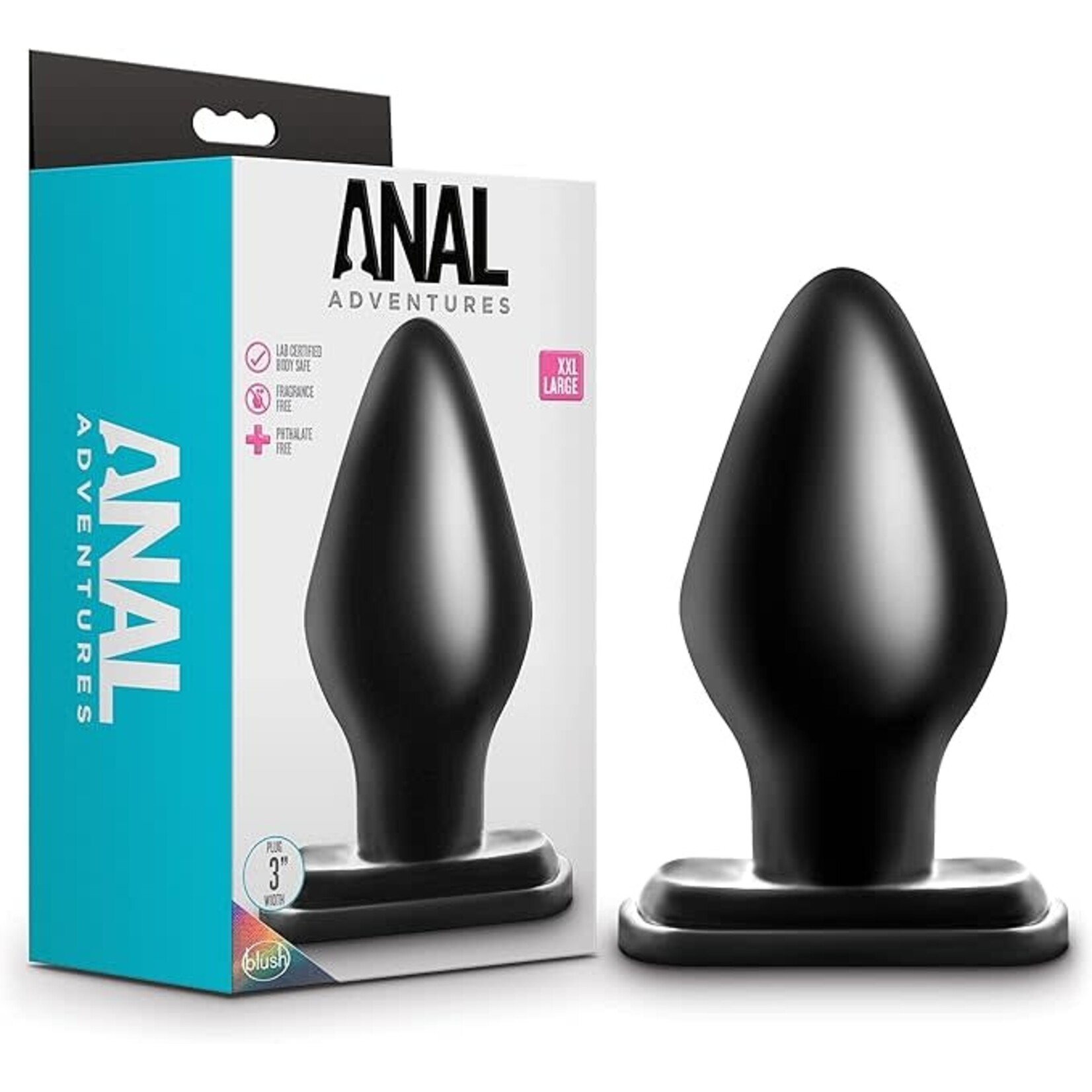 Anal Adventures Blush Anal Adventures XXL Plug - Black