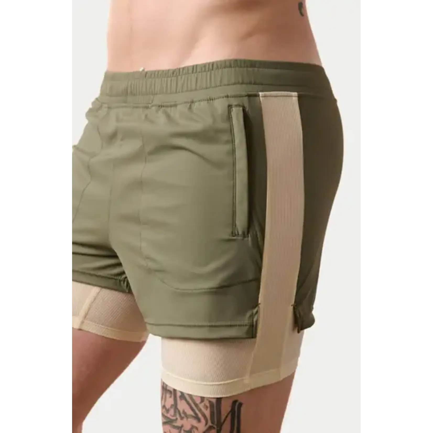 AWRY AWRY- FLEX Shorts- Army Green