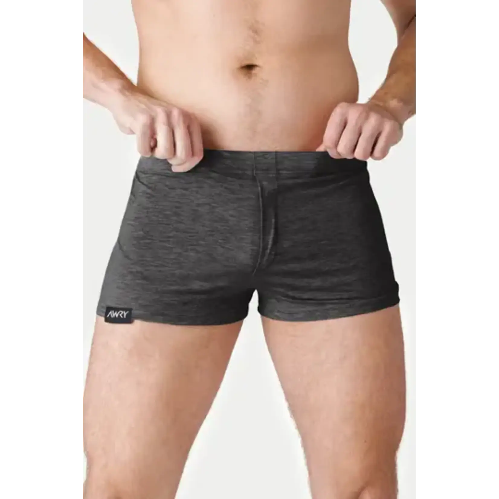 AWRY AWRY- Fusion Jock Boxers - Dark Heather Gray