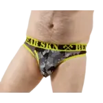 BEAR SKN BEAR SKN- Canary & Grey Camo Thong