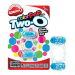 screaming o Screaming O Color Pop Quickie Two-O Dual Vibrating Ring Blue
