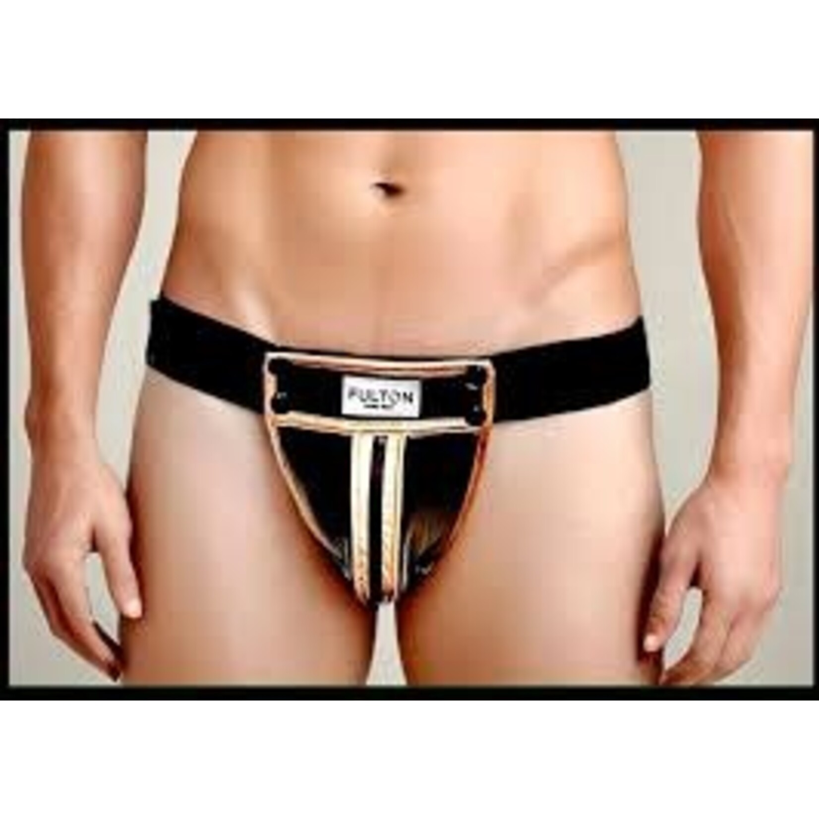 Fulton Fetish Wear Fulton Fetish Wear Rebel Jockstrap Gold PU Leather