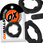 OxBalls Oxballs Spinner Silicone Cock Ring- Black