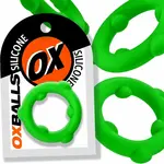 OxBalls Oxballs Spinner Silicone Cock Ring- Frog Green
