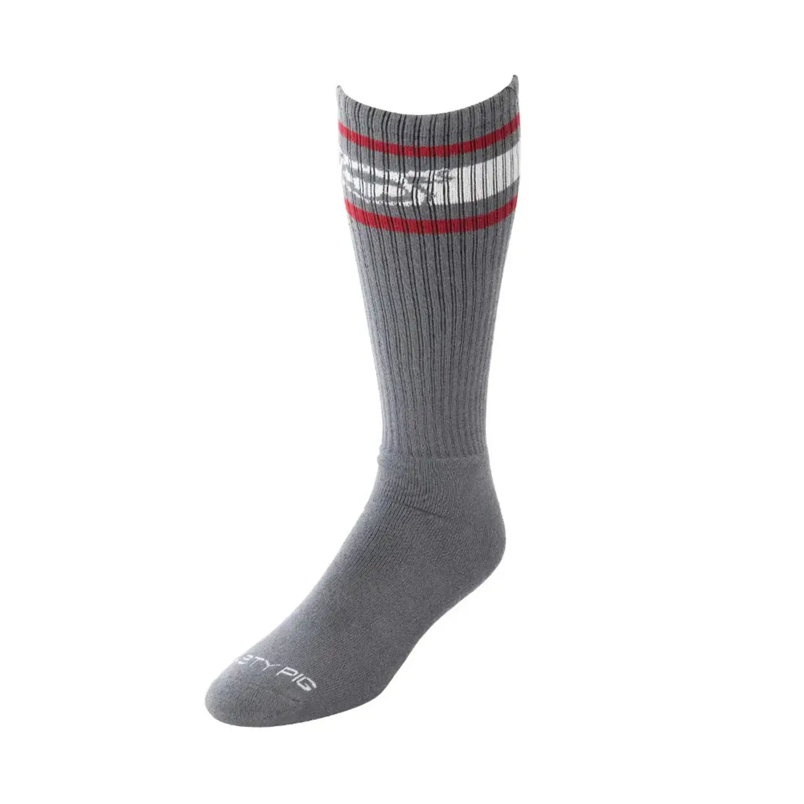 Nasty Pig Nasty Pig - Hook’d Up Sports Sock - Charcoal Grey/Red/White - OSFA