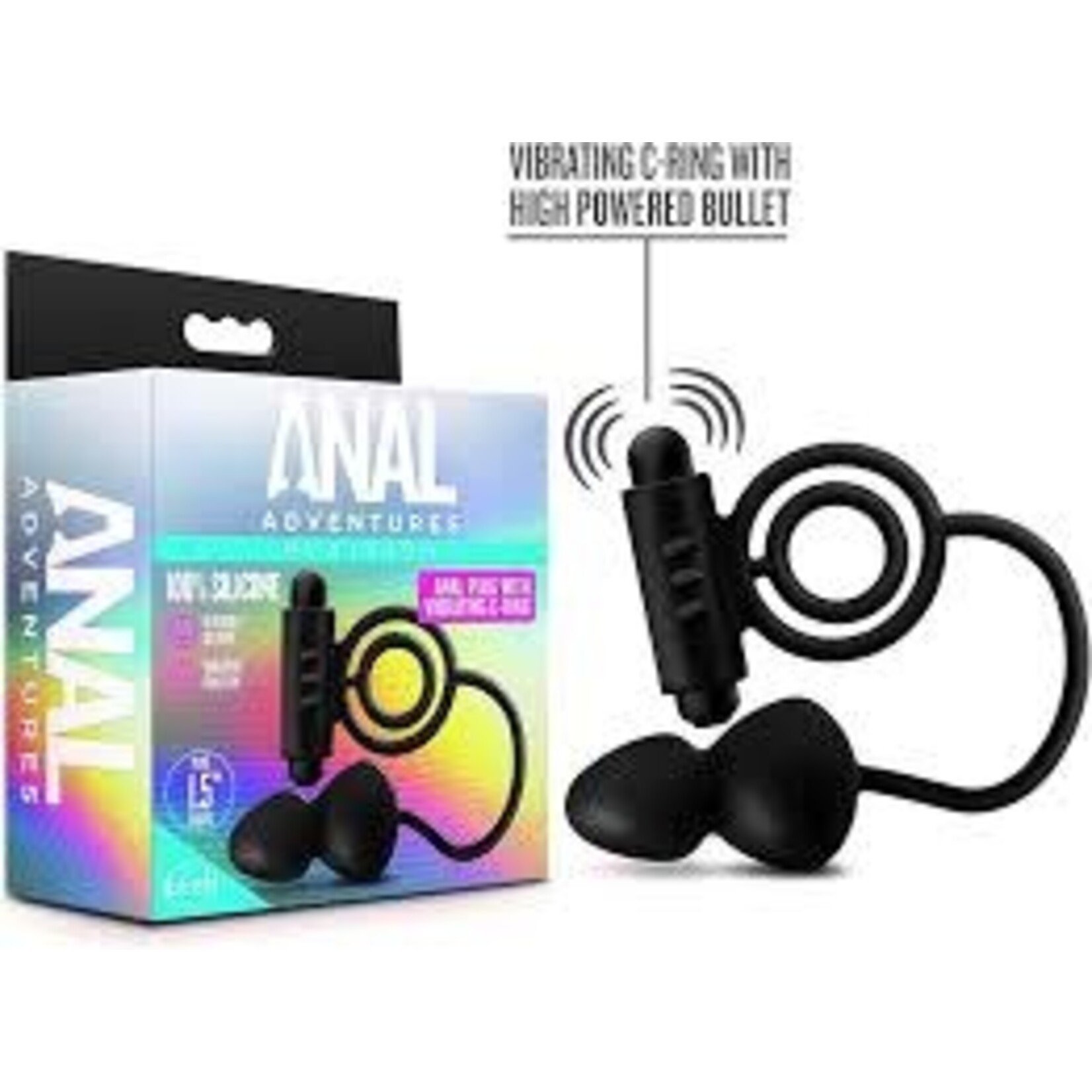 Anal Adventures Anal Adventures Anal Plug With Vibrating Cock Ring