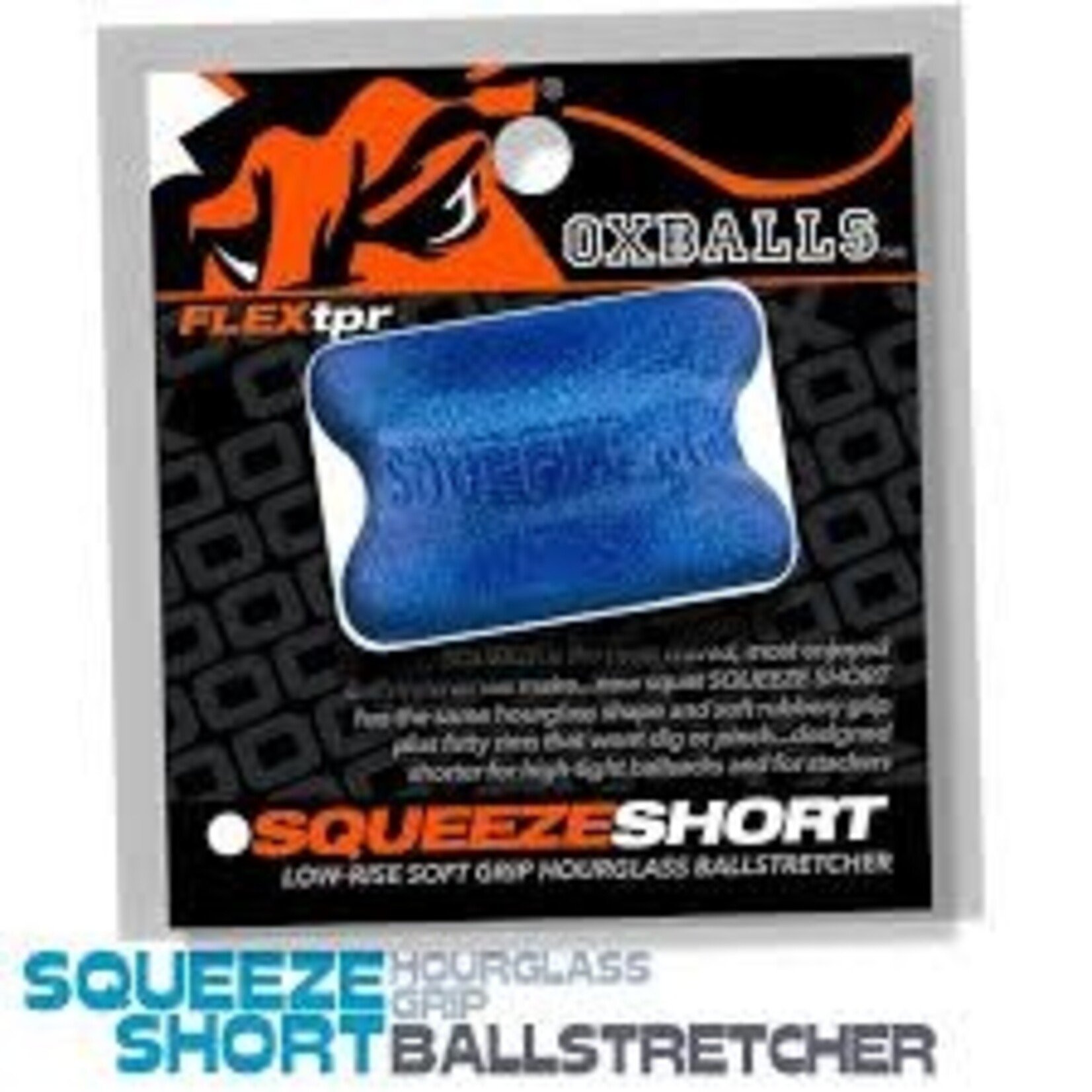 OxBalls Oxballs Squeeze Short Ball Stretcher Blue Fire