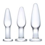Glas 3pc Glass Anal Plug Training Set