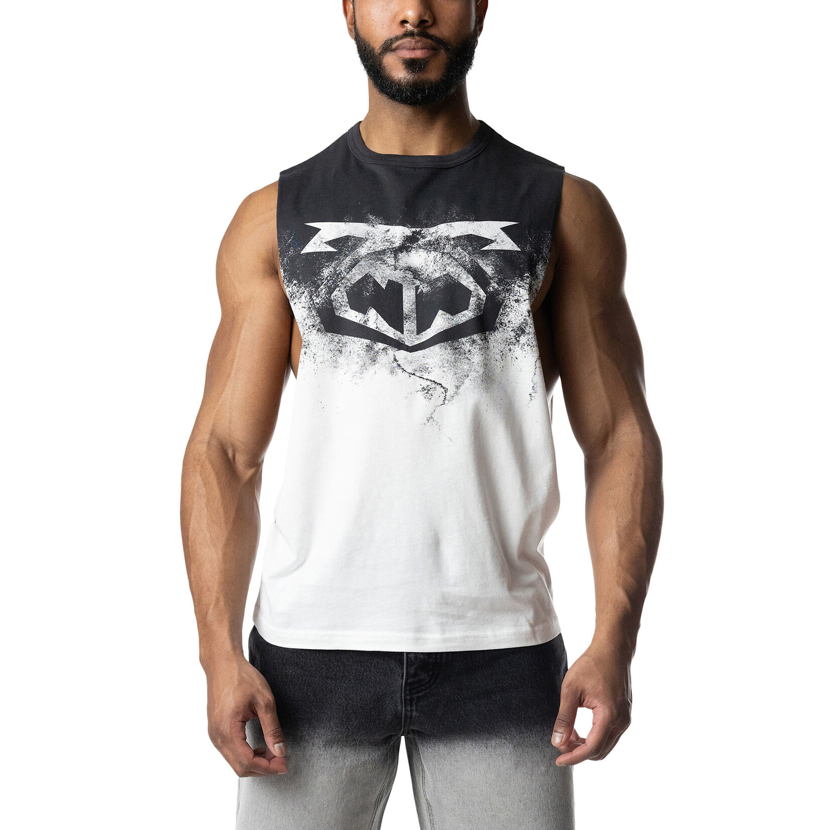 Nasty Pig Nasty Pig Oxidize Brandmark Shredder Tank Top- Black/White