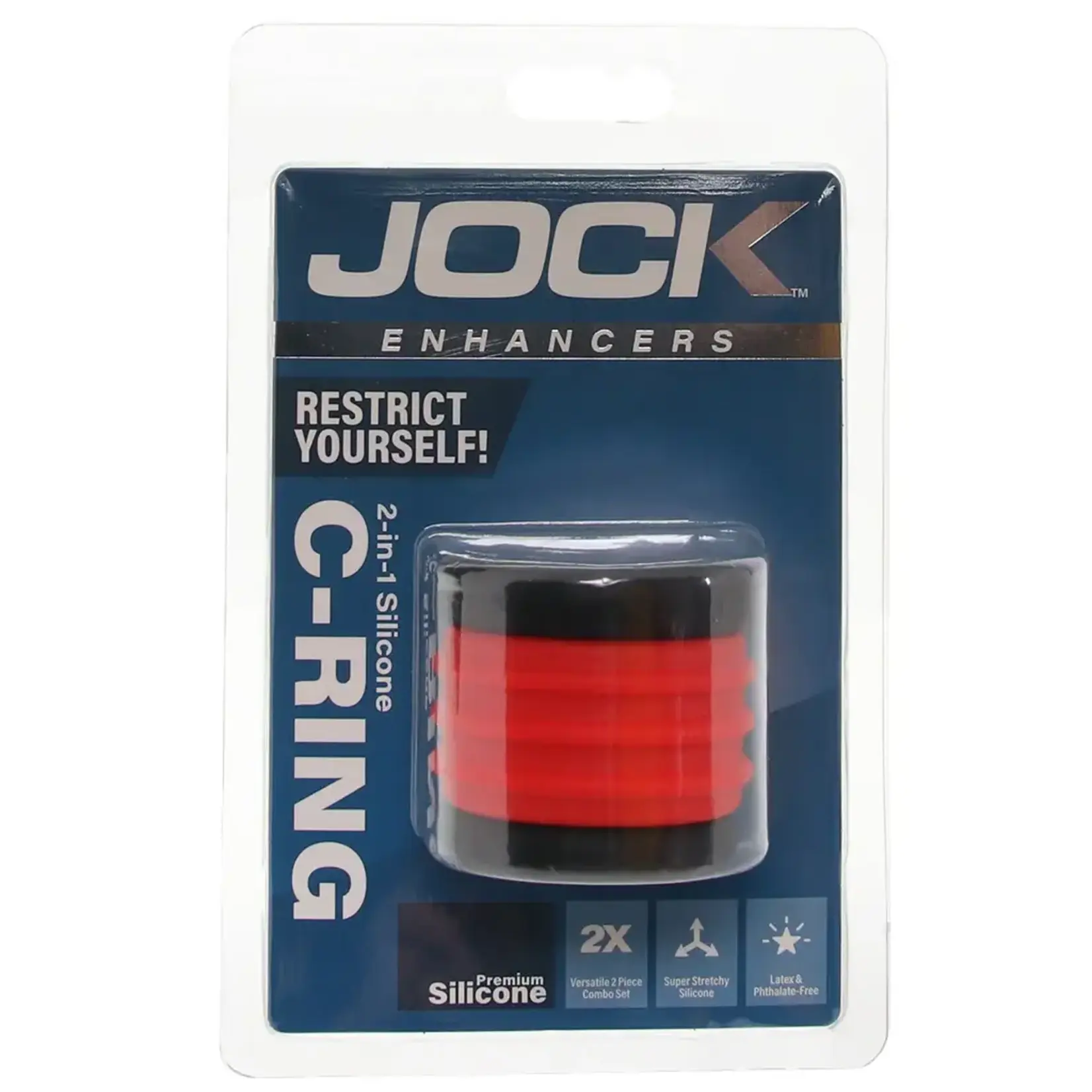 Jock JOCK Enhancers C-Rings Set of 3 Silicone Cock Rings