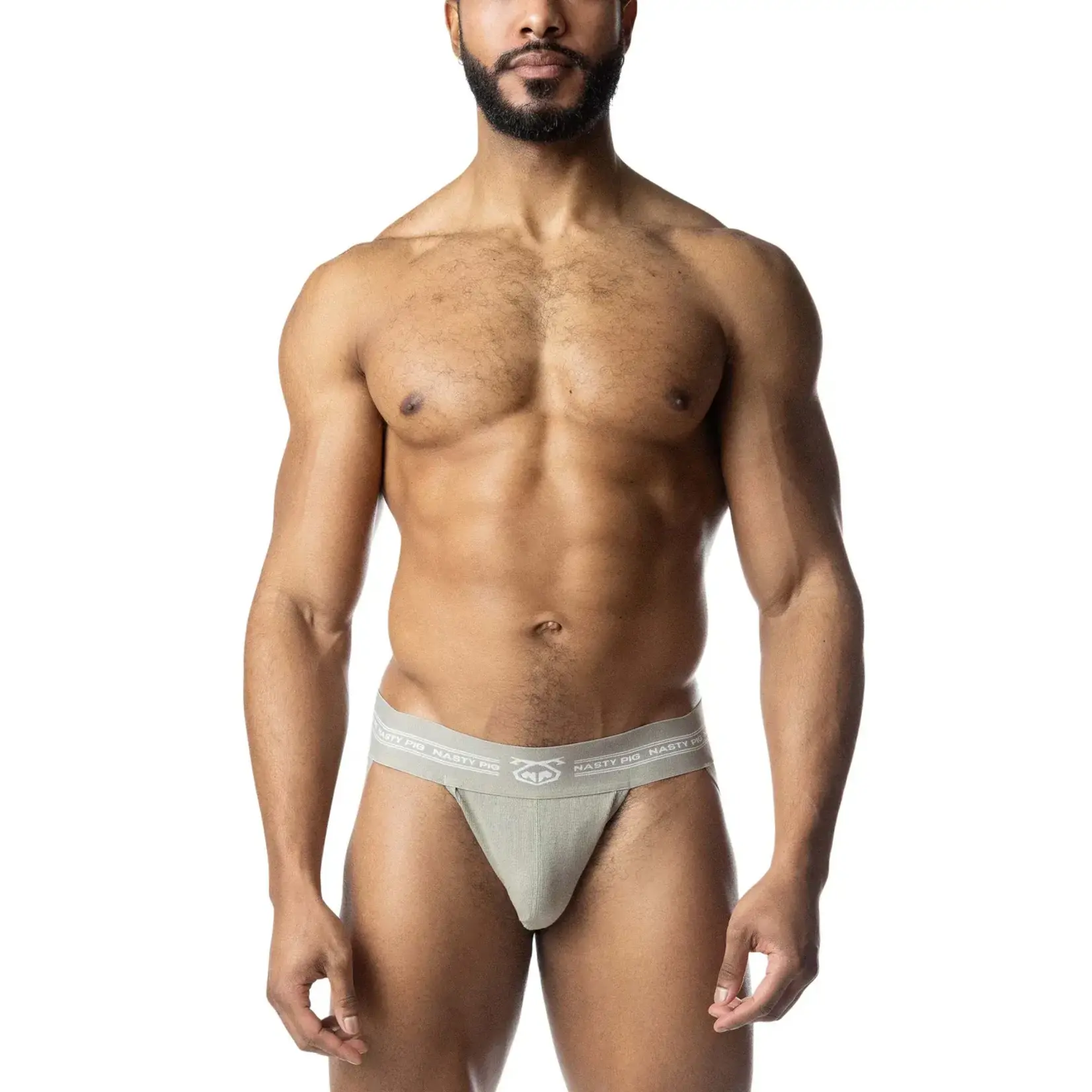 Nasty Pig Nasty Pig - Core Jock Strap- Sage Green/White