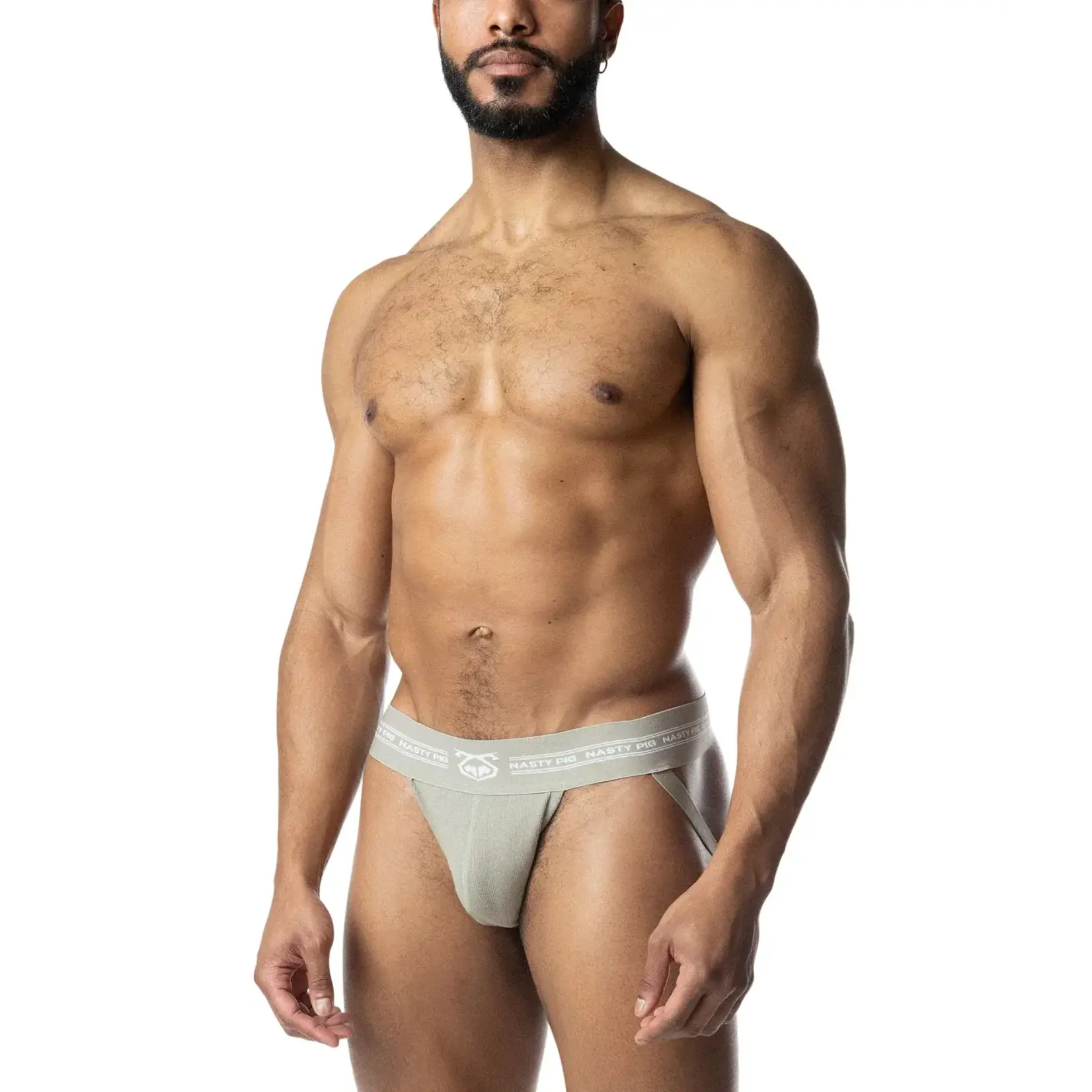 Nasty Pig Nasty Pig - Core Jock Strap- Sage Green/White