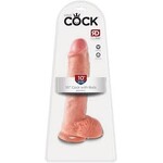 King Cock King Cock 10" Dildo w/Balls Beige