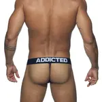 Addicted Addicted - Mesh Thong Push Up- Navy